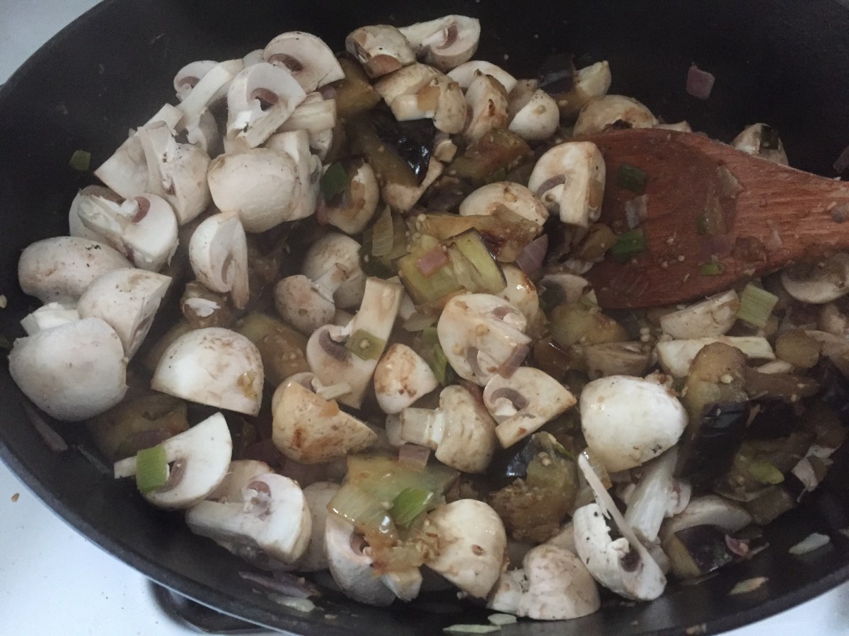 Mushroom and Eggplant Stew