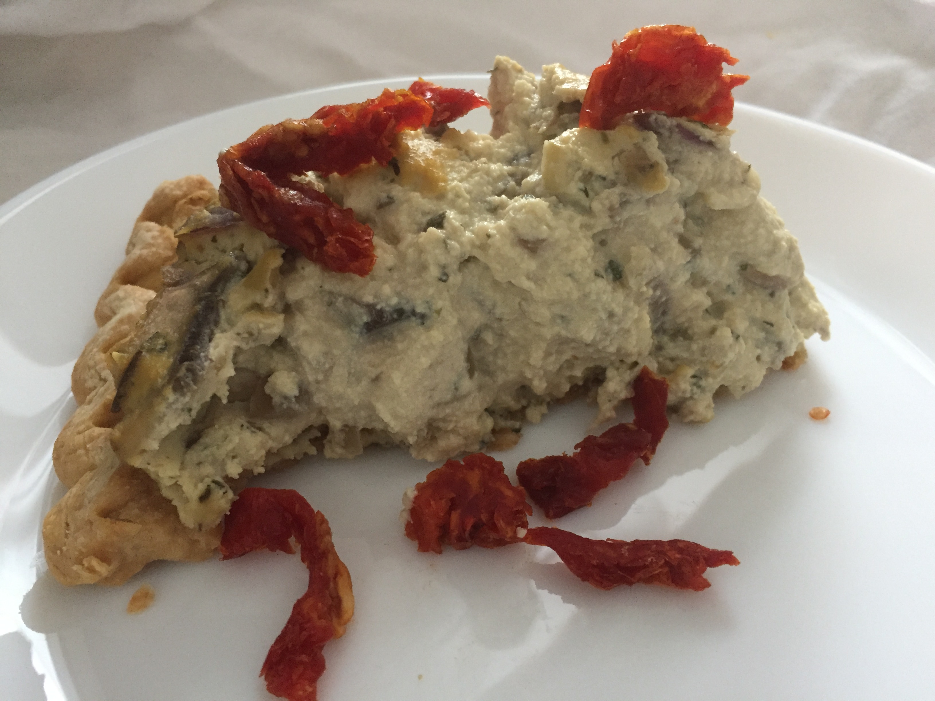 Quick Quiche with Tofu and Mushrooms