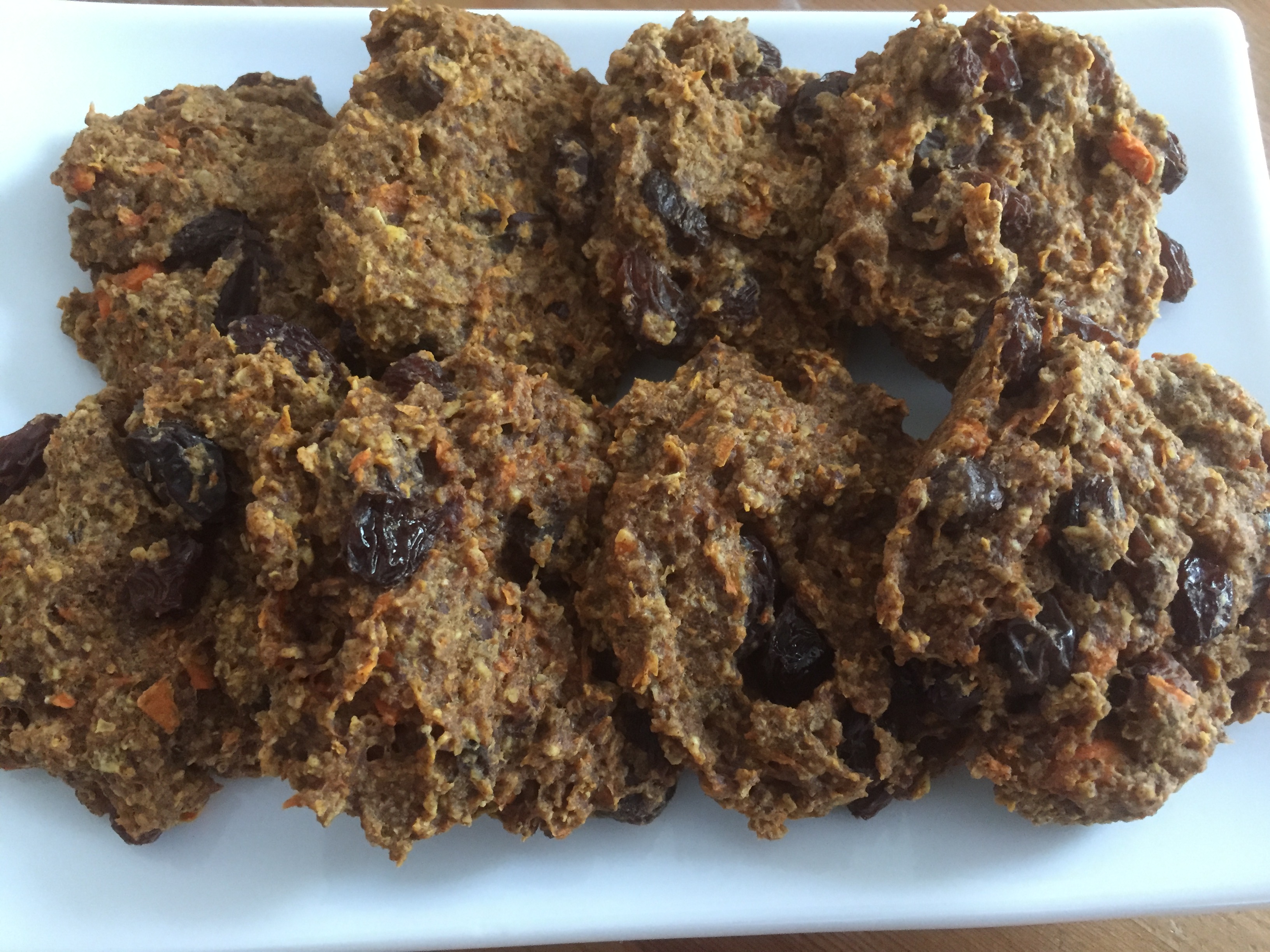 Gluten-free, Dairy-free, No Sugar Added Oatmeal Raisin Cookies, via Eat the Vegan Rainbow