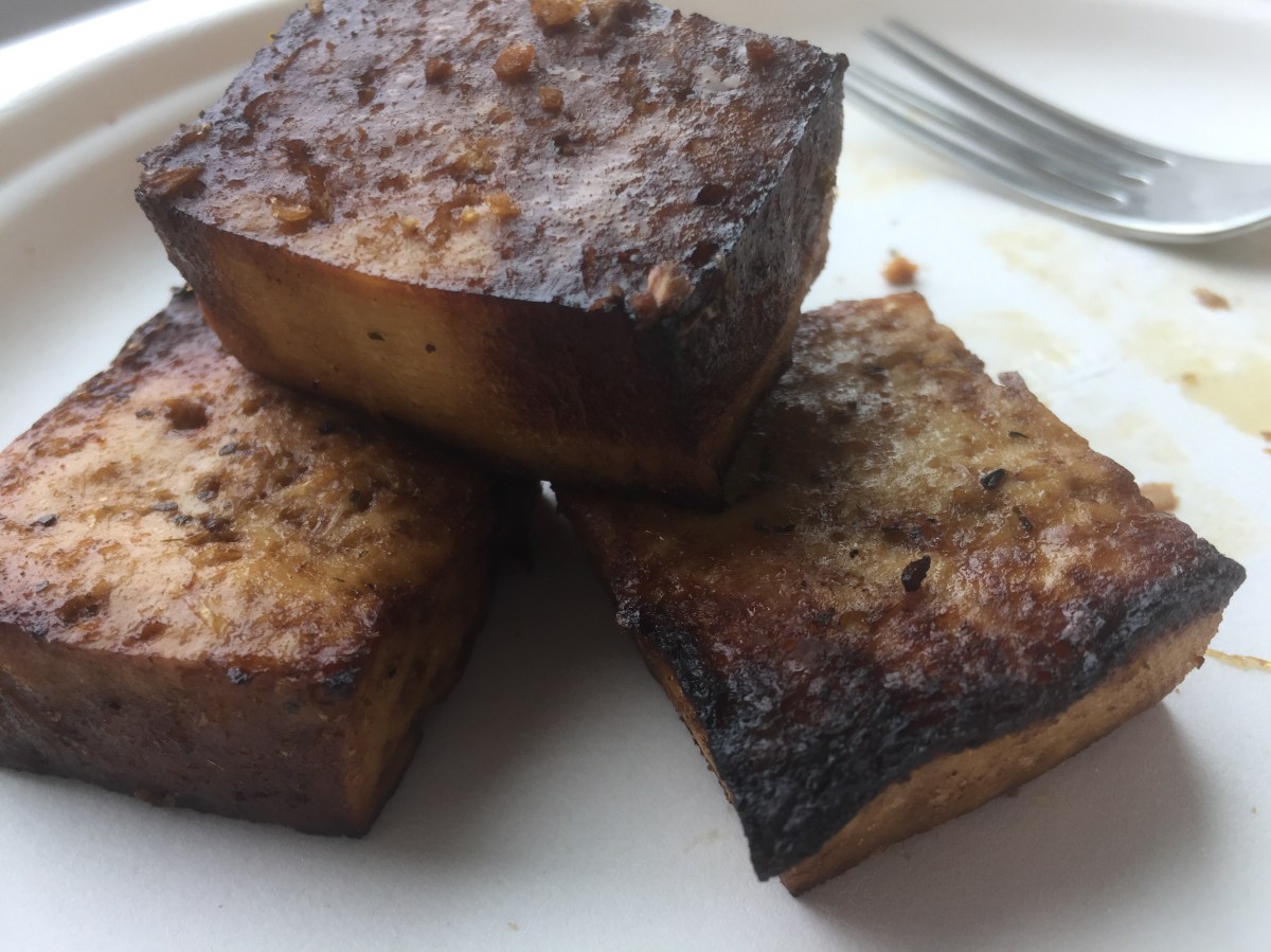 Beef steak tips are tough and chewy, and slightly annoying but these tofu steak tips will have you asking for more! 