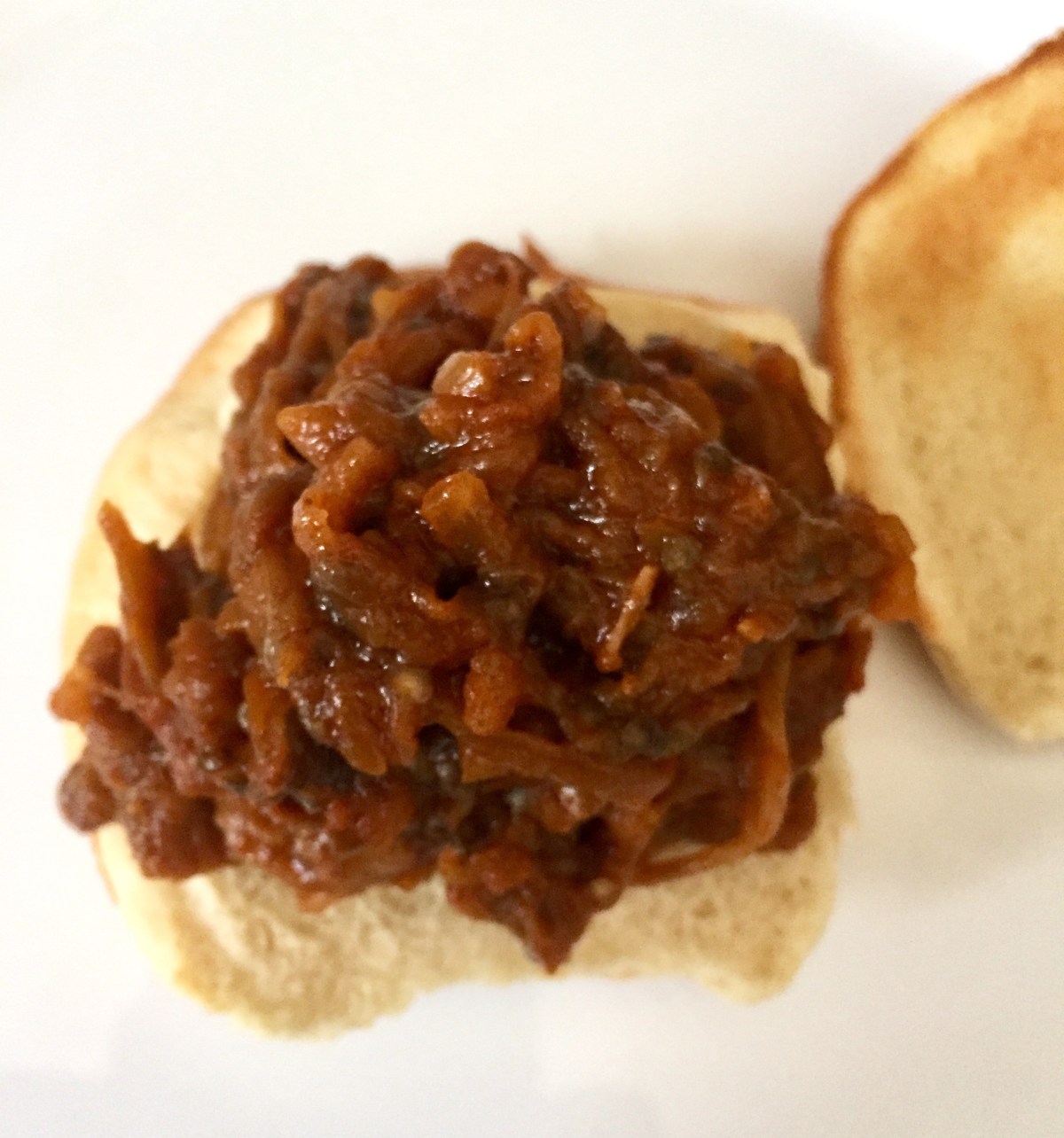 BBQ Pulled Eggplant via Eat the Vegan Rainbow